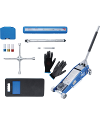 Wielwisselserviceset met garagekrik 1,5 t | 10-dlg