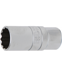 Bougiedopsleutel met rubberring, twaalfkant | 12,5 mm (1/2") | 21 mm
