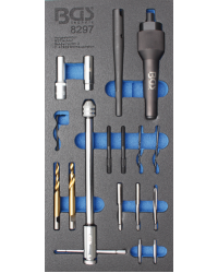 Bougie demontage- en schroefdraadreparatieset | M8, M10 | 17-dlg