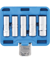 Bougiedopsleutel-set zeskant | 12,5 mm (1/2") | 14 - 21 mm | 5-dlg