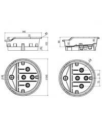 Olievat opzetbak voor 20-, 30-l emmer |  280 mm
