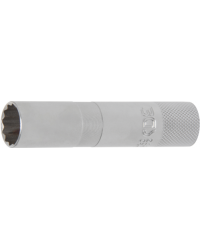 Bougiedopsleutel met rubberring, twaalfkant, lang | 10 mm (3/8") | 16 mm