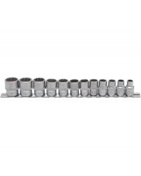 12-delige 12-kant doppenset 3/8'' 8-19 mm