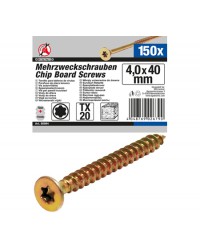 Houtschroeven T20 4.0x40 mm