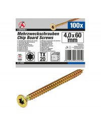 Houtschroeven T20 4.0x60 mm