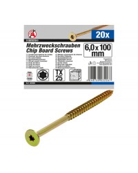 Houtschroeven T25 6.0x100 mm