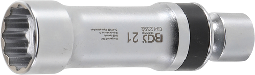BGS2392 Bougie kniedopsleutel twaalfkant met borgveer | 10 mm (3/8") | 21 mm