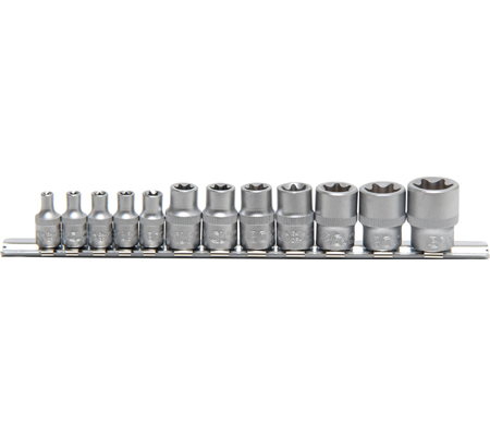Torx E-profiel doppenset 12-delig BGS2038 Torx E-profiel doppenset 12-delig bij MotorWorkx